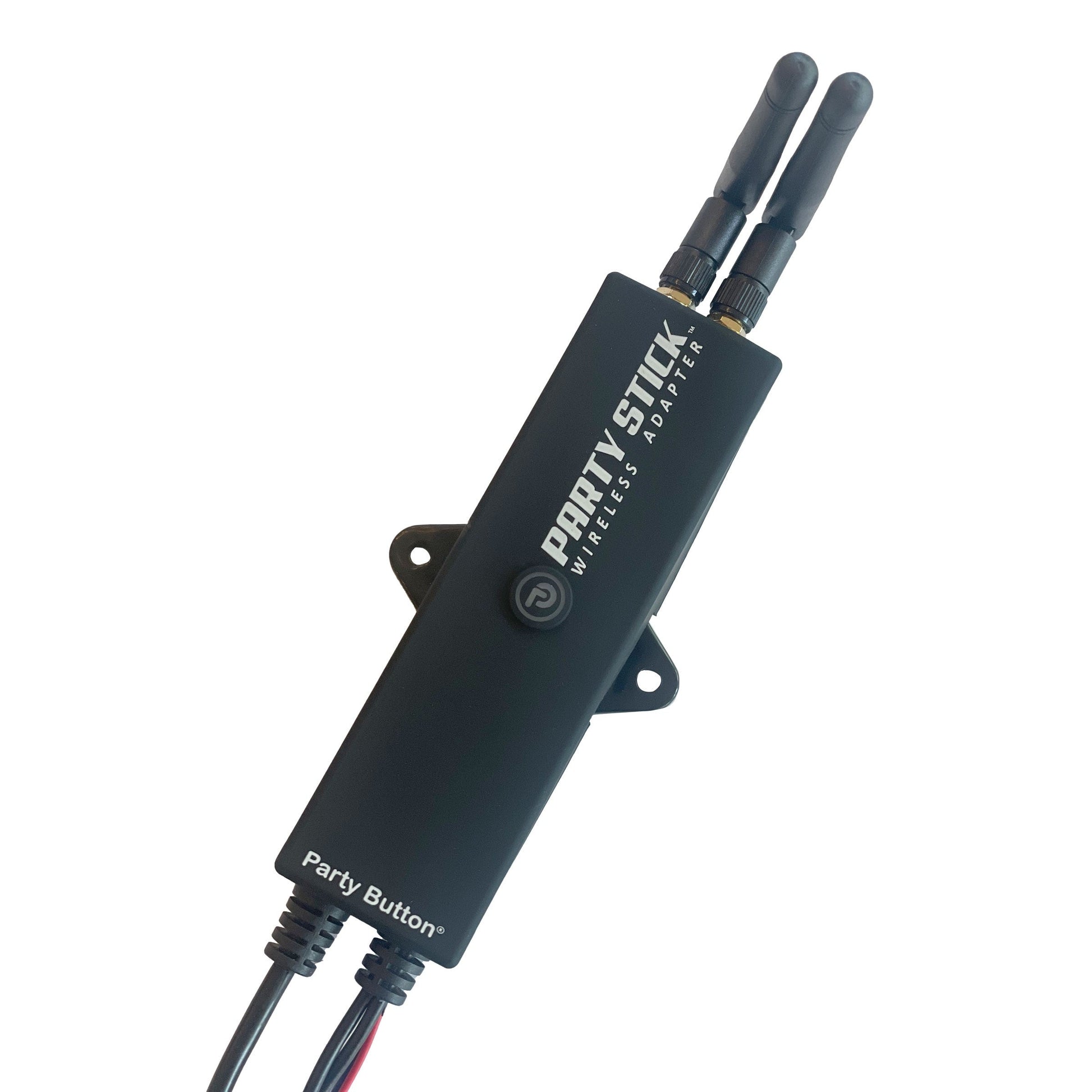 Party Stick | Wireless Music Sharing Adapter | one-click Party Button pairing | Knockout Keypad | 12 volt Powered | RCA