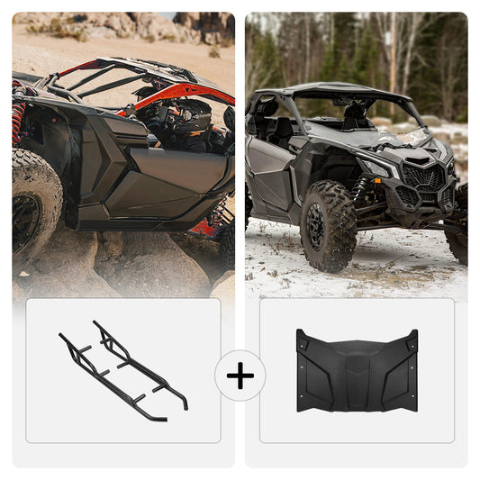 Plastic Roof & Nerf Bars For Can-Am Maverick X3