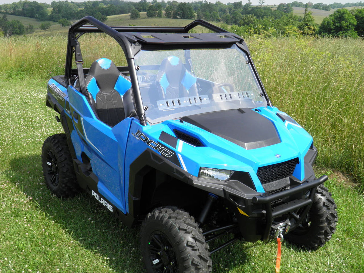 Polaris General - 1 Pc Windshield w/Vent Option - Windshields