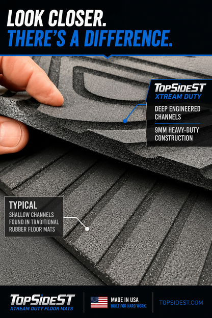 Polaris General 1000 HD 9mm Rubber Mats (2019 - current) - Floor Mat
