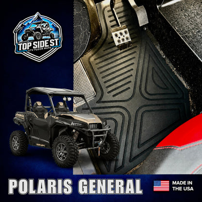 Polaris General 1000 HD 9mm Rubber Mats (2019 - current) - Floor Mat