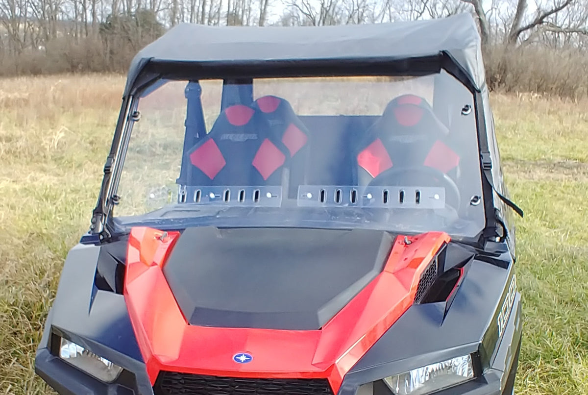 Polaris General Crew - 1 Pc Windshield with Vent Option - Windshields