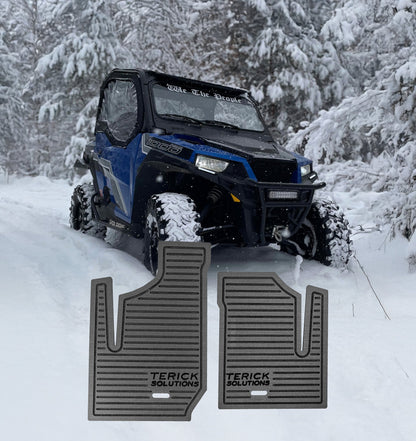 Polaris General Rubber Floor Mats - 2 Seater - UTV Rubber floor mats