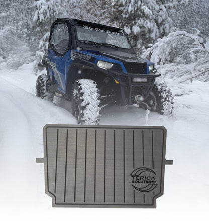 Polaris General Rubber Floor Mats - Rear Box Cargo Mat - UTV Rubber floor mats