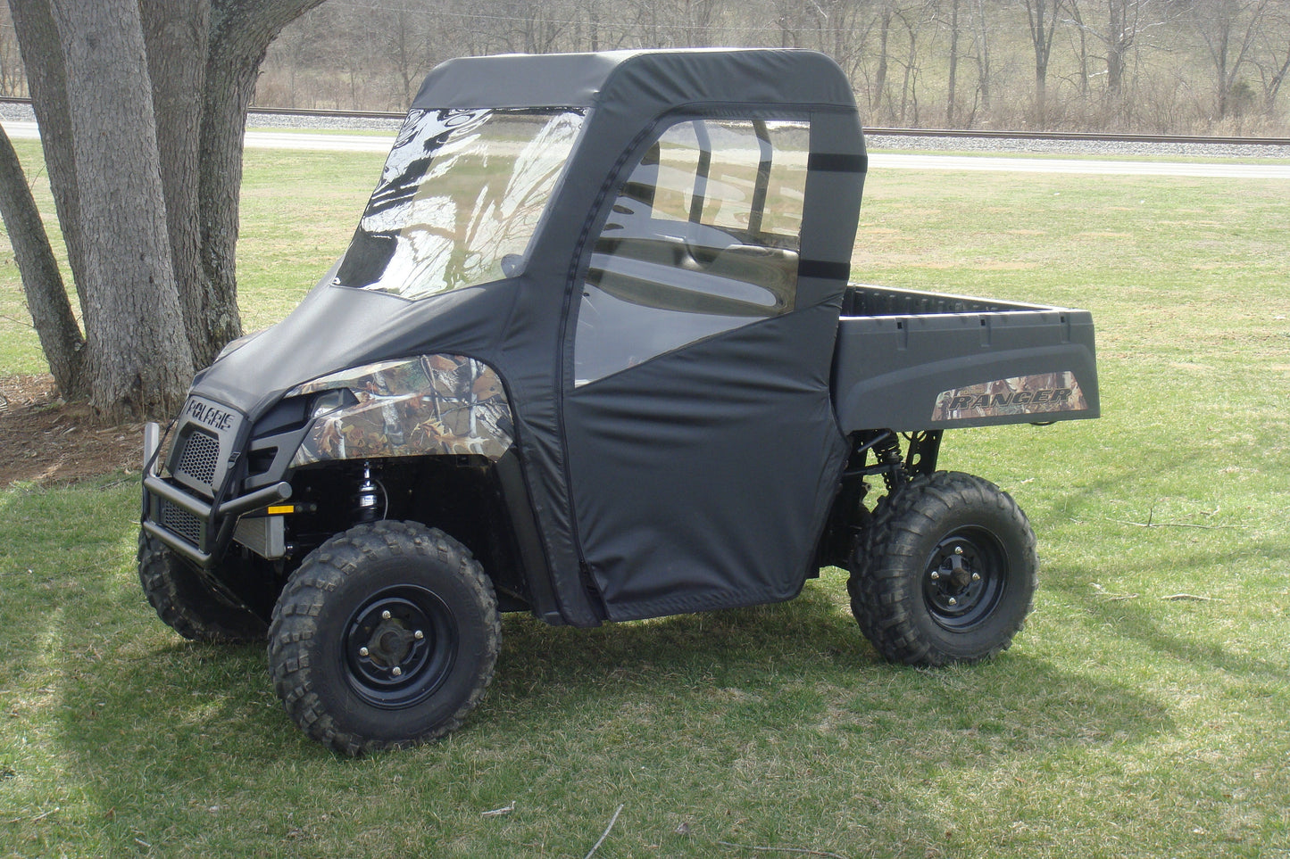 Polaris Mid-Size Ranger 2-Passenger (2009-2014) - Full Cab Enclosure with Vinyl Windshield - Full Cab Enclosure
