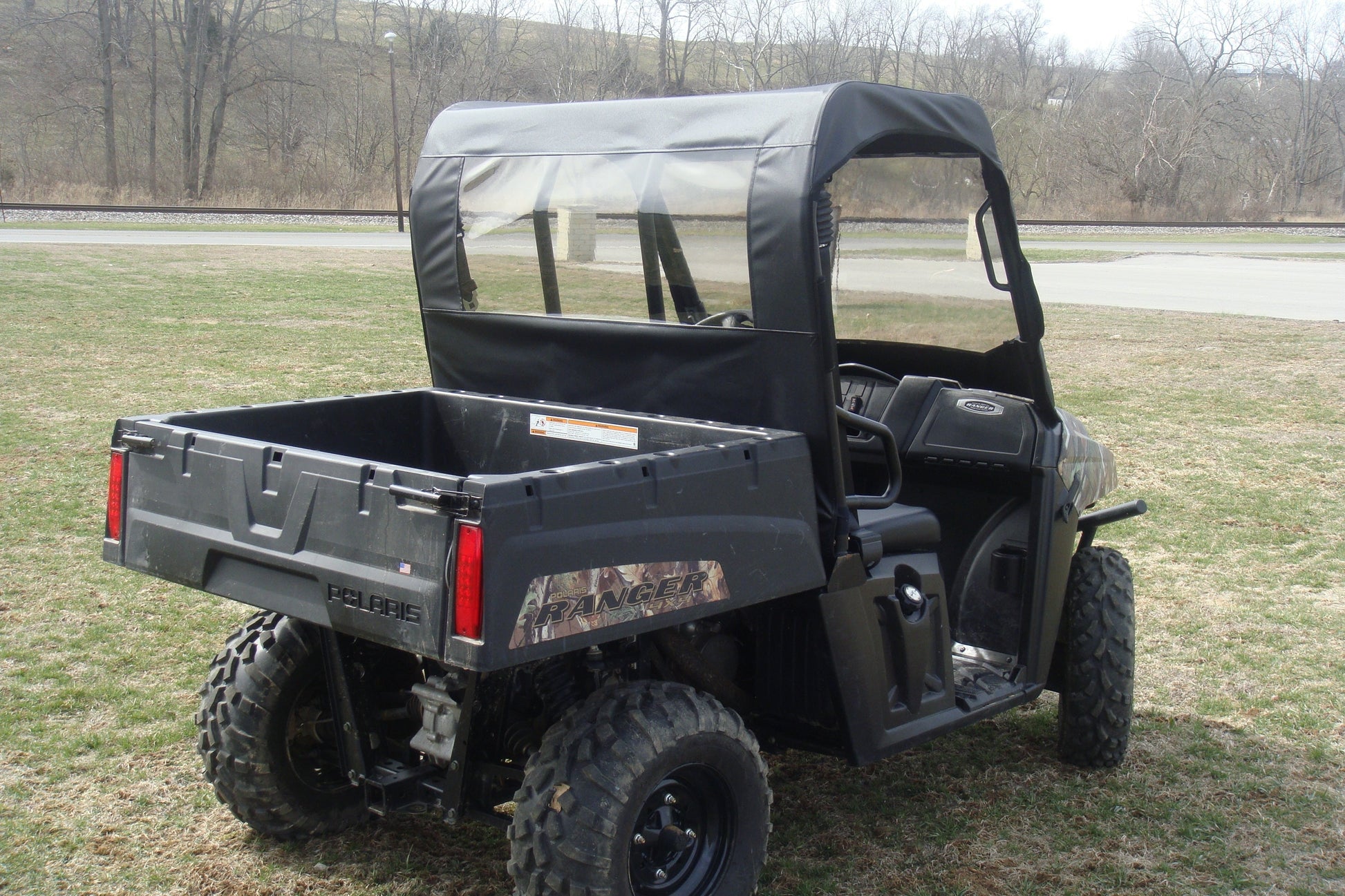 Polaris Mid-Size Ranger 2-Passenger (2009-2014) - Vinyl Windshield/Top/Rear Combo - Windshield/Roof/Back Panel