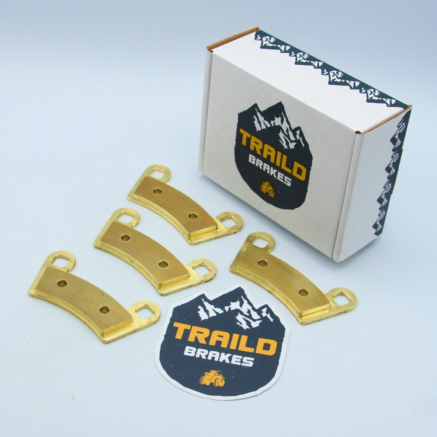 Polaris Outlaw 450/525 2008-2011 Brass Brake Pad Set - Single Axle Set (Front) - Vehicle Parts & Accessories