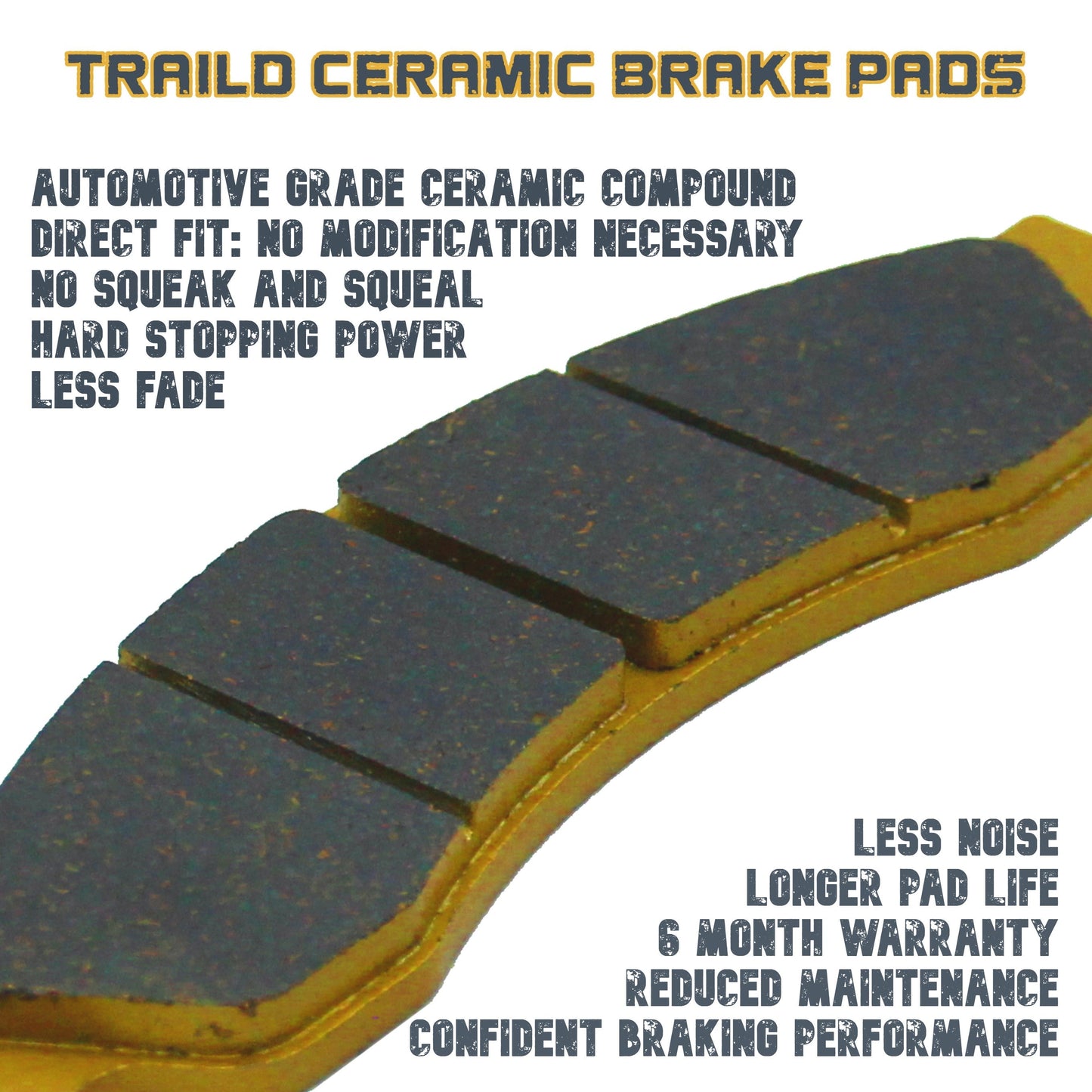 Polaris Outlaw 450/525 2008-2011 Ceramic Brake Pad Set - Vehicle Parts & Accessories