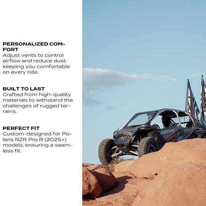 Polaris Pro R Front Windshield (2025-2026) - Glass Front Windshield