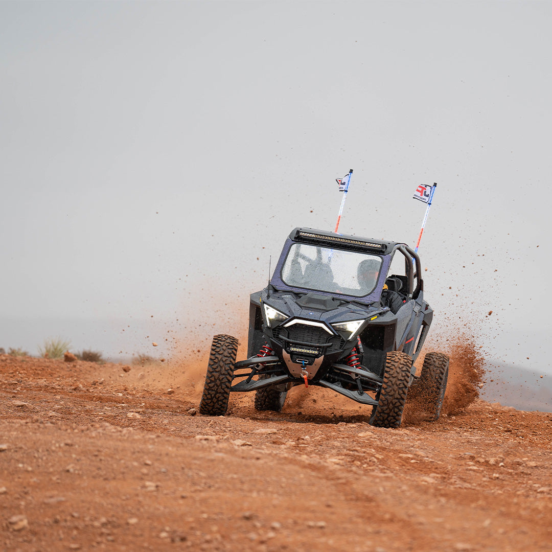 Polaris Pro R Front Windshield - Glass Front Windshield