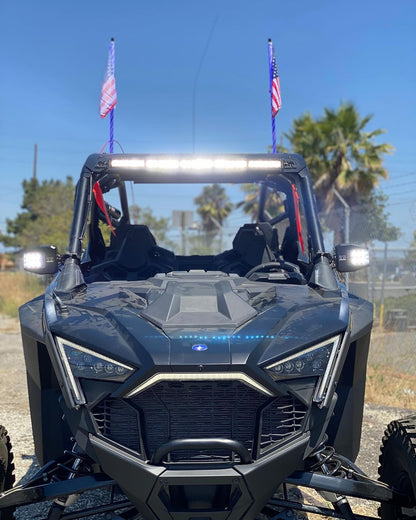 Polaris Pro R RZR 30’’ Roof Mounts For Light Bar or MPM Mount - rzr roof mount