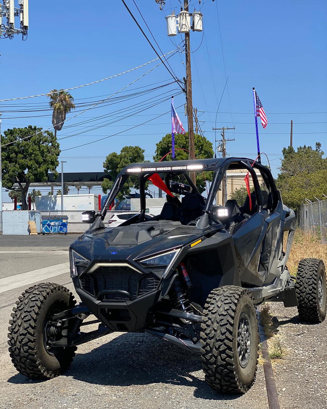 Polaris Pro R RZR 30’’ Roof Mounts For Light Bar or MPM Mount - rzr roof mount