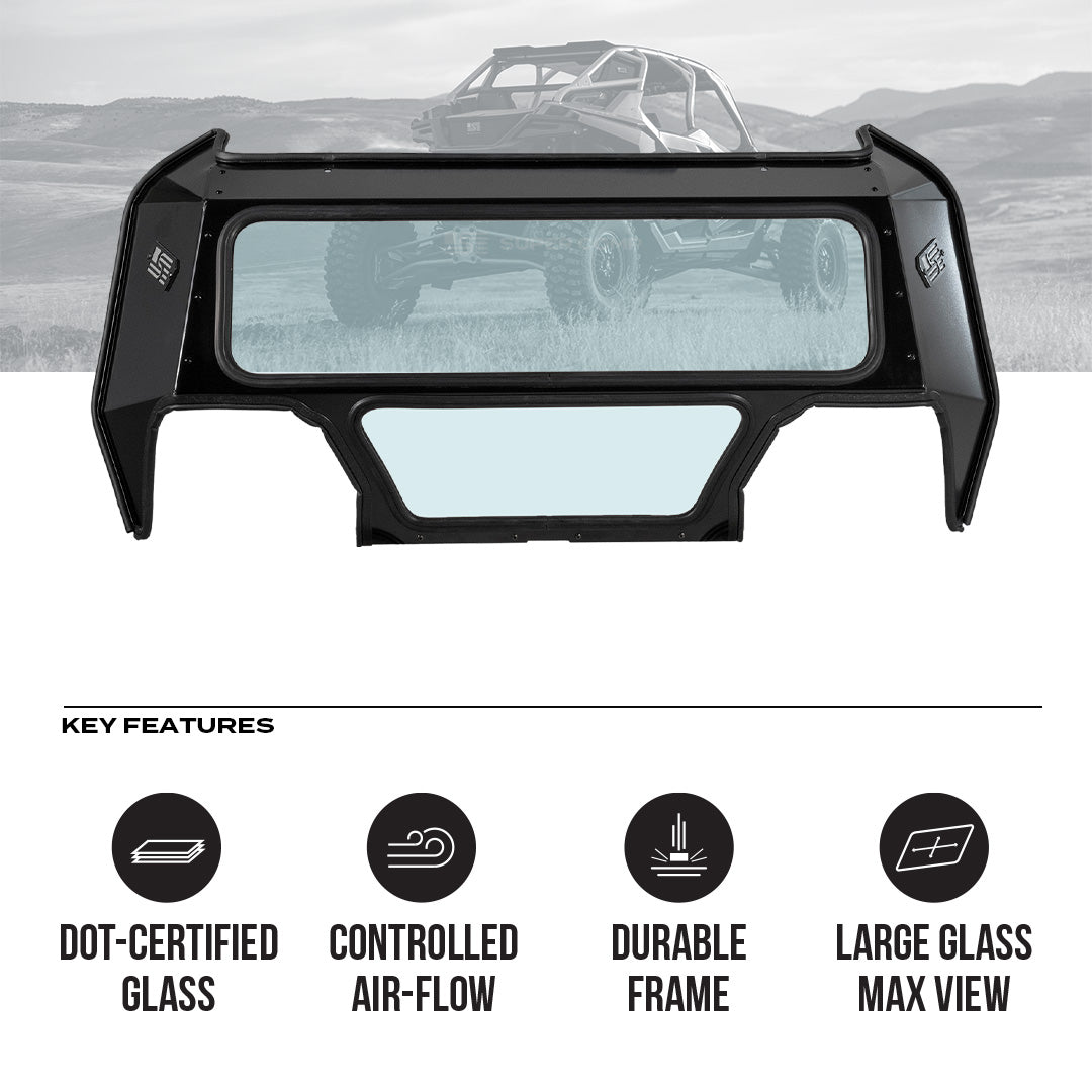 Polaris Pro R Tinted Rear Windshield (2022 - 2024) - Rear Windshield