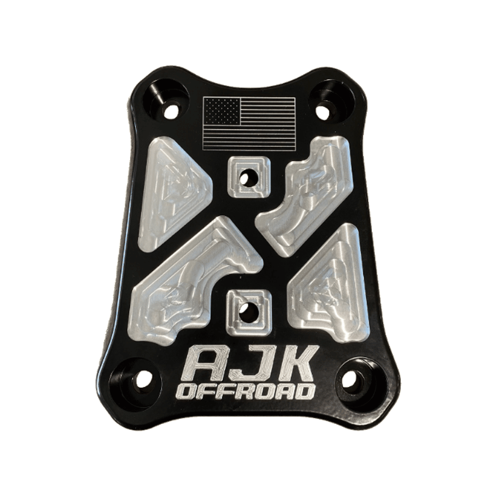 Polaris Pro R / Turbo R / Pro S Billet Radius Rod Plate / Pull Plate - No / Black - Towing