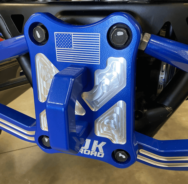 Polaris Pro R / Turbo R / Pro S Billet Radius Rod Plate / Pull Plate - No / Orange Madness - Towing