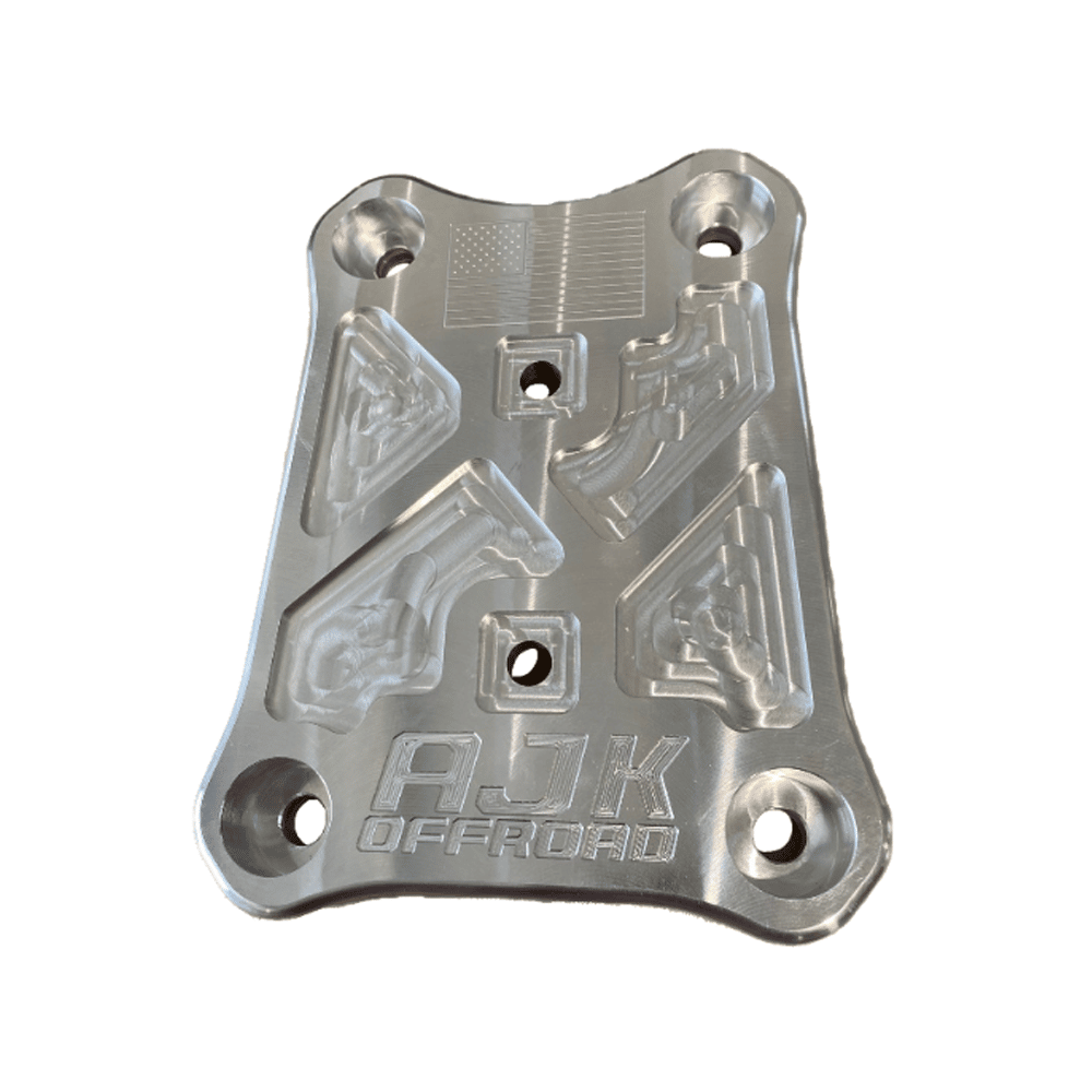 Polaris Pro R / Turbo R / Pro S Billet Radius Rod Plate / Pull Plate - No / Raw Aluminum - Towing