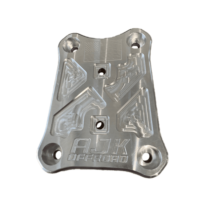 Polaris Pro R / Turbo R / Pro S Billet Radius Rod Plate / Pull Plate - No / Raw Aluminum - Towing