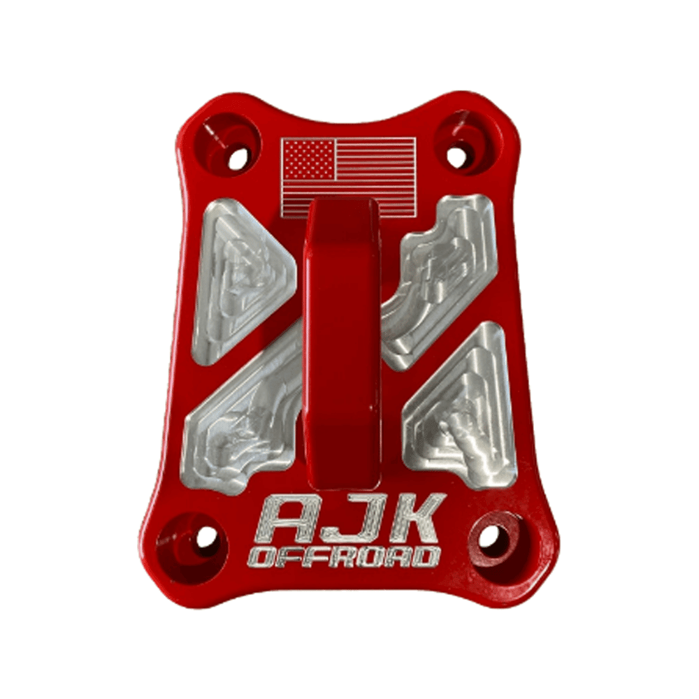 Polaris Pro R / Turbo R / Pro S Billet Radius Rod Plate / Pull Plate - Yes / Red - Towing