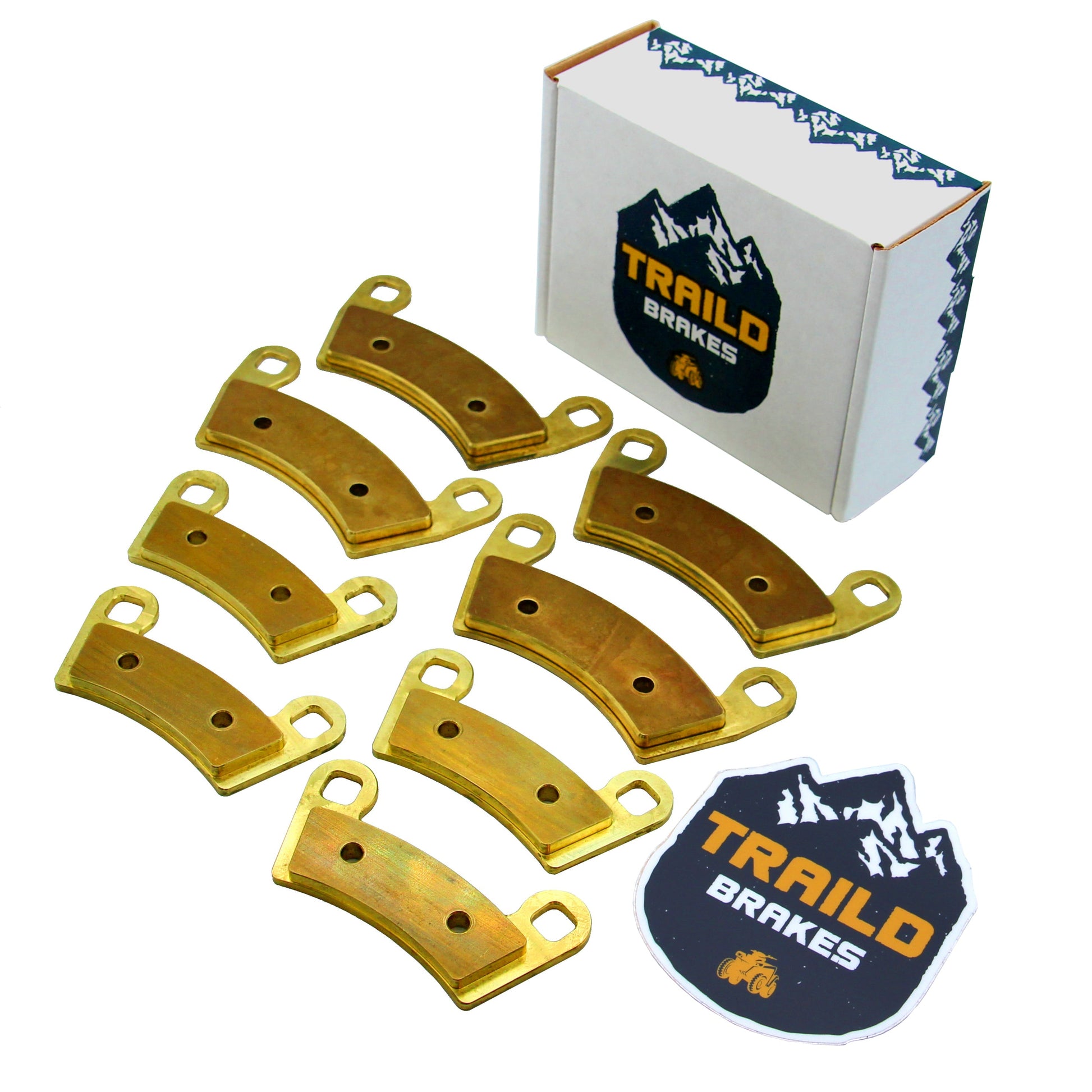 Polaris Ranger 1000/XP 1000/Crew 1000/Crew XP 1000/Crew SP 570/Kinetic 2018-2026 Brass Brake Pad Set - Complete Vehicle