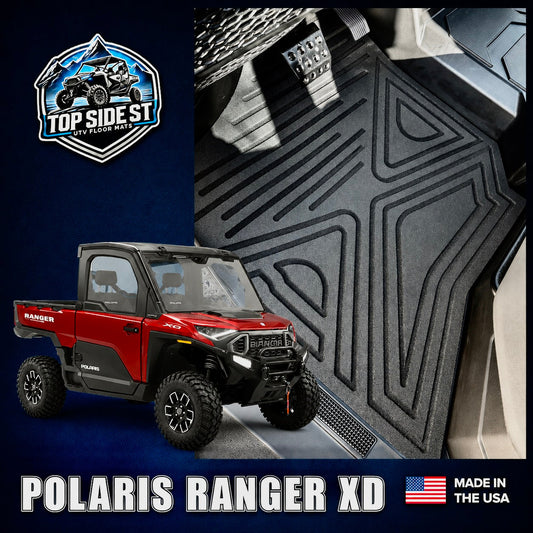 Polaris Ranger 1500XD HD 9mm Rubber Mats (2024 - Current) - Floor Mat