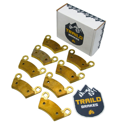 Polaris Ranger 400/500/570/650/700/800 Mid-Size 2004-2022 Brass Brake Pad Set - Brake Pads