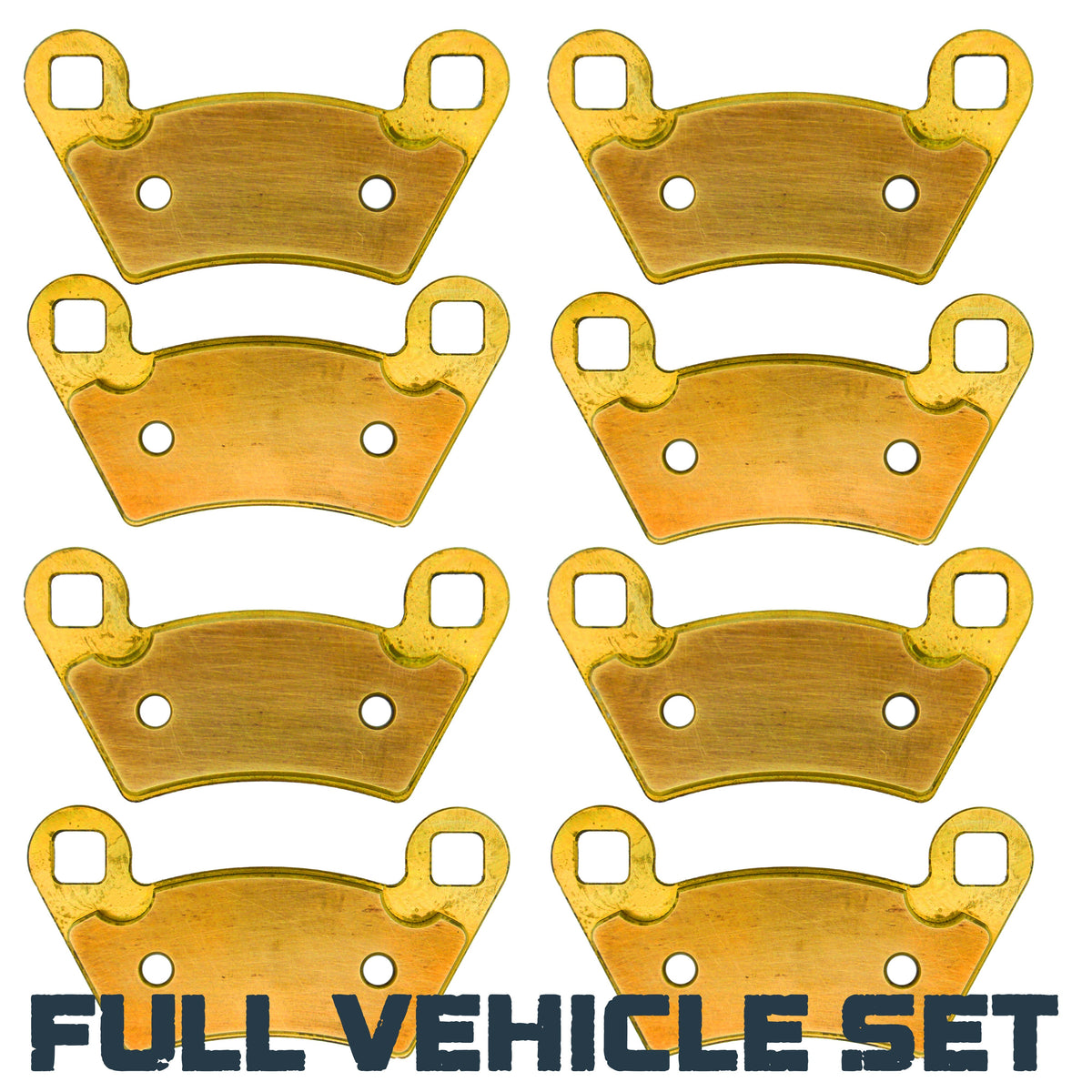Polaris Ranger 400/500/570/650/700/800 Mid-Size 2004-2022 Brass Brake Pad Set - Full Vehicle Set - Brake Pads