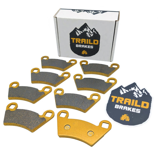 Polaris Ranger 400/500/570/650/700/800 Mid-Size 2004-2022 Ceramic Brake Pad Set - Vehicle Parts & Accessories