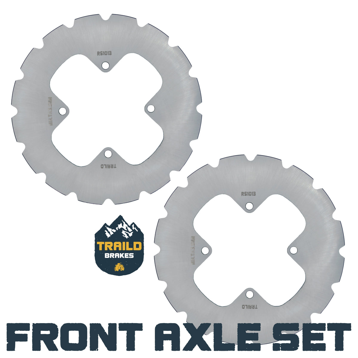 Polaris Ranger 500/570/700/800/EV 2006-2026 Ridge Rider Disc Brake Rotors - Axle Set (Front) - Brake Rotors