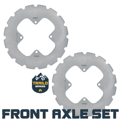 Polaris Ranger 500/570/700/800/EV 2006-2026 Ridge Rider Disc Brake Rotors - Axle Set (Front) - Brake Rotors