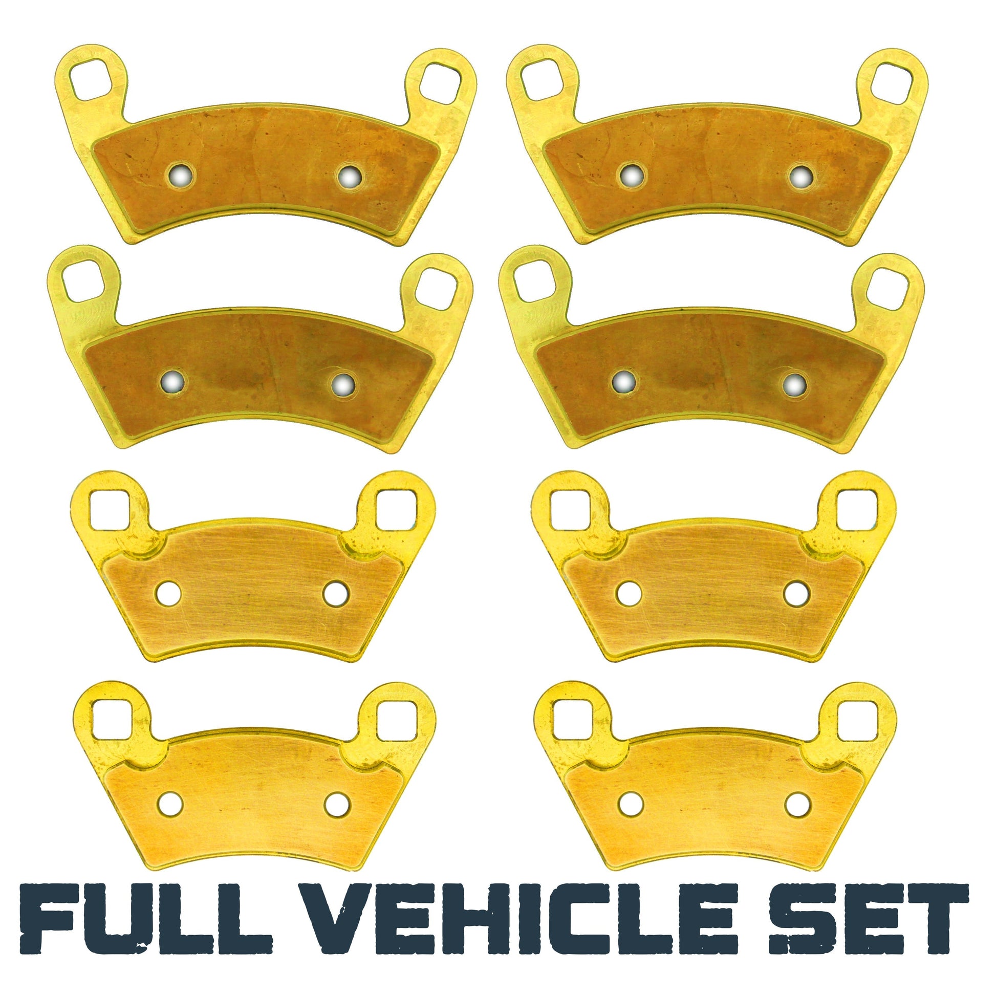 Polaris Ranger 500/570/700/XP 800/XP 900/XP 1000/Brutus/Diesel/EV 2008-2025 Brass Brake Pad Set - Full Vehicle Set