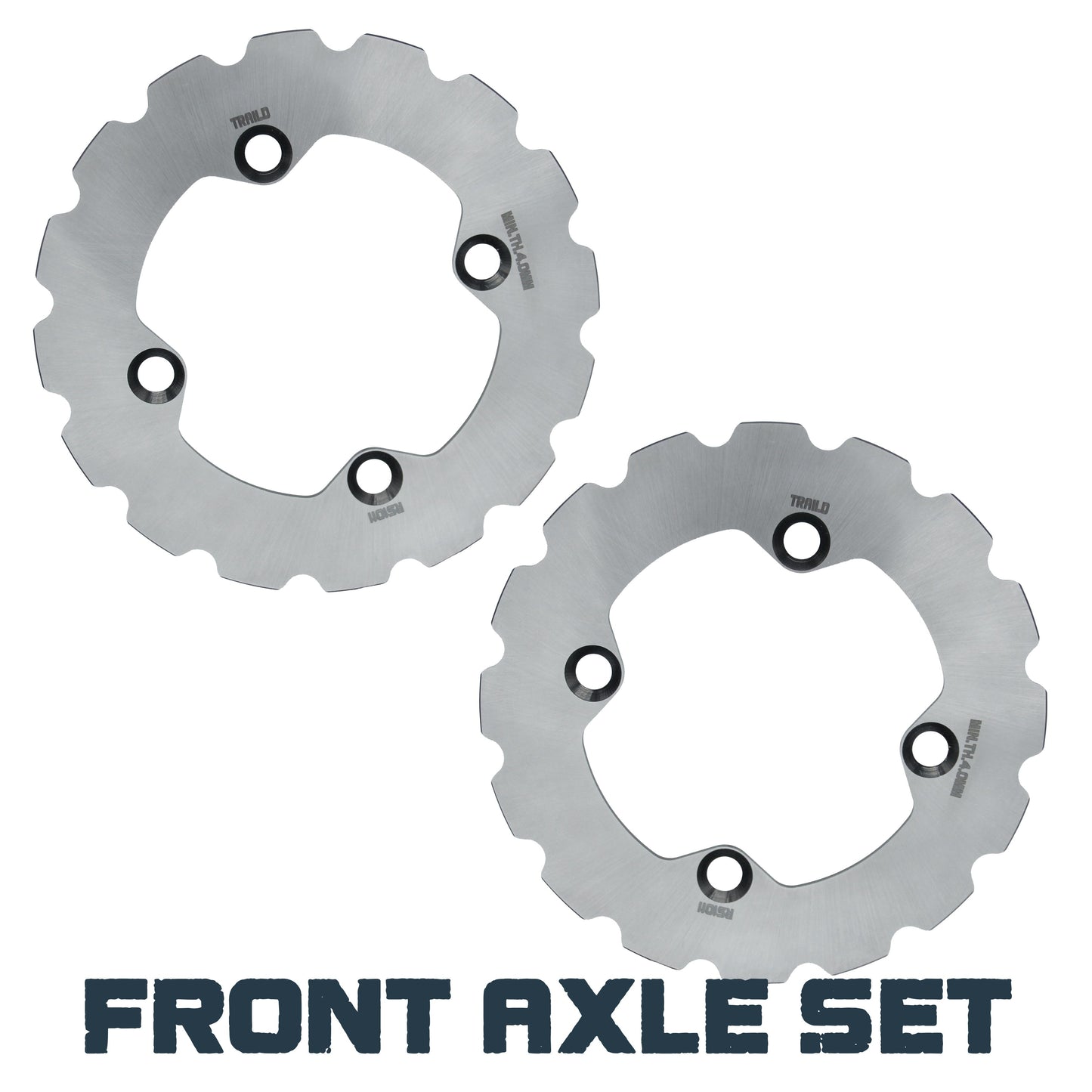 Polaris Ranger 500/700/800/900/1000 2009-2026 Ridge Rider Disc Brake Rotor Kit - Axle Set (Front) - Brake Rotors