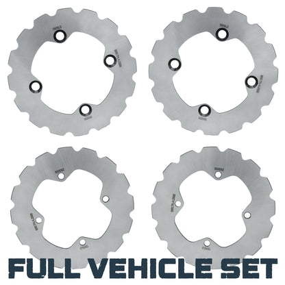 Polaris Ranger 500/700/800/900/1000 2009-2026 Ridge Rider Disc Brake Rotor Kit - Full Vehicle Set (Front & Rear)