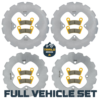 Polaris Ranger 500/SP 570 2022-2026 Ridge Rider Rotor and Pad Kit - Ceramic Pad & Rotor Set - Pad & Rotor Kit