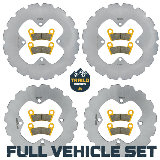Polaris Ranger 500/SP 570 2022-2026 Ridge Rider Rotor and Pad Kit - Ceramic Pad & Rotor Set - Pad & Rotor Kit