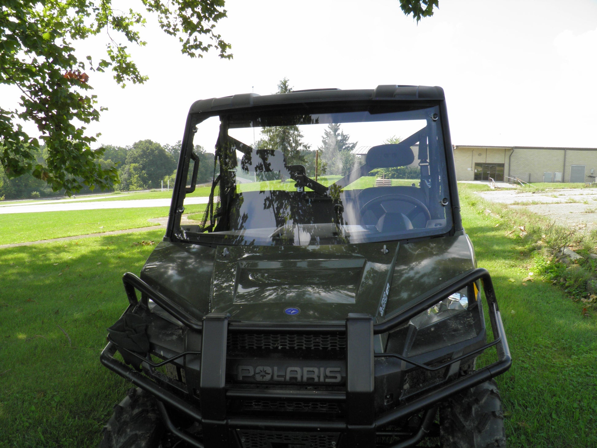 Polaris Ranger 900/1000 - 1 Pc Windshield with Vent Clamp and Hard Coat Options - Windshields