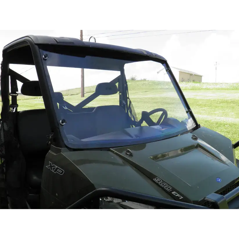 Polaris Ranger 900/1000 - 1 Pc Windshield with Vent Clamp and Hard Coat Options