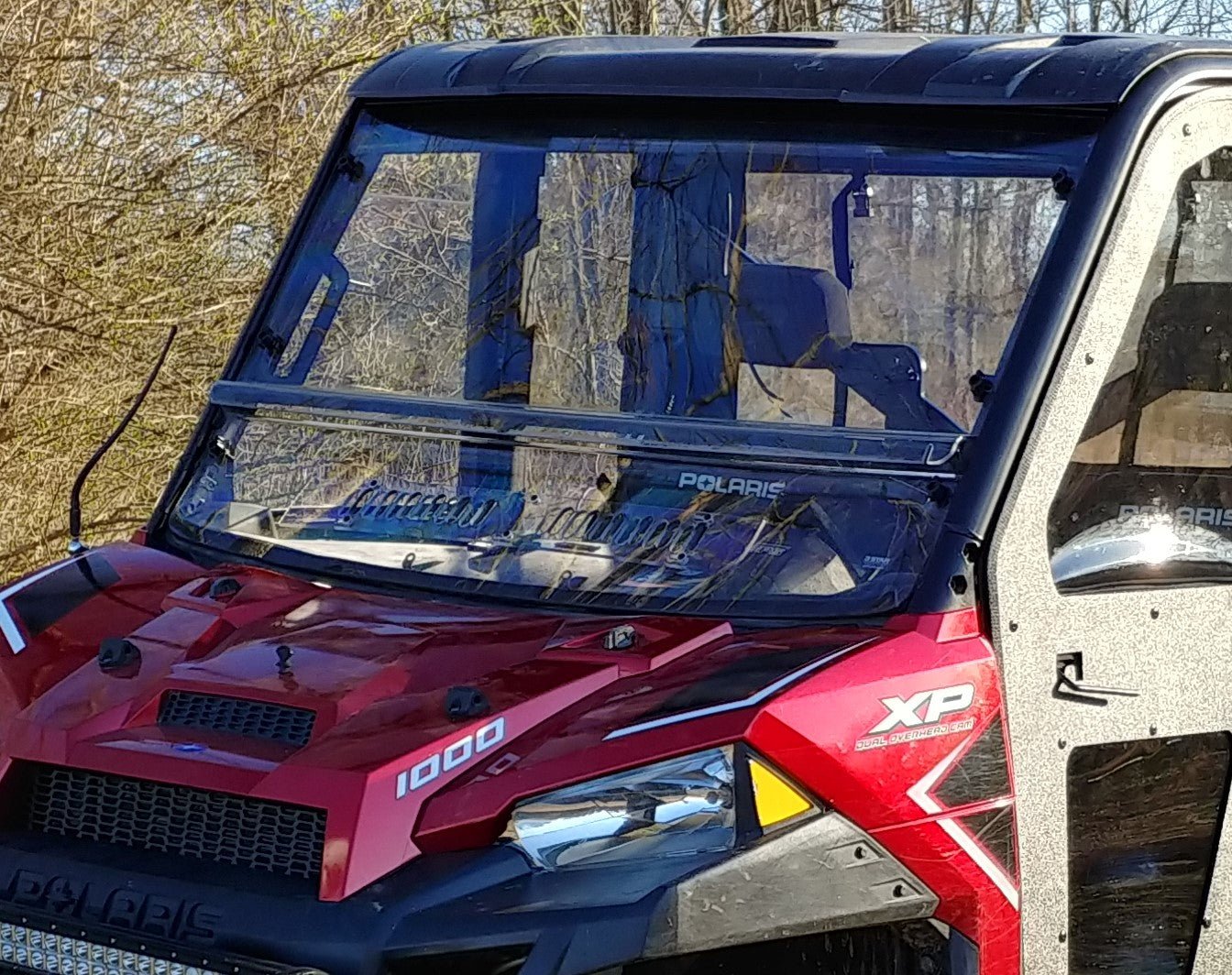 Polaris Ranger 900/1000 - 2 Pc Windshield with Vent Clamp and Hard Coat Options - Windshields