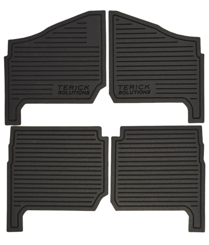 Polaris Ranger Base/EPS/Premium 1000 Rubber Floor Mats (NON XP MODELS) - 2018-2024 4 Door 1000 - UTV Rubber floor mats
