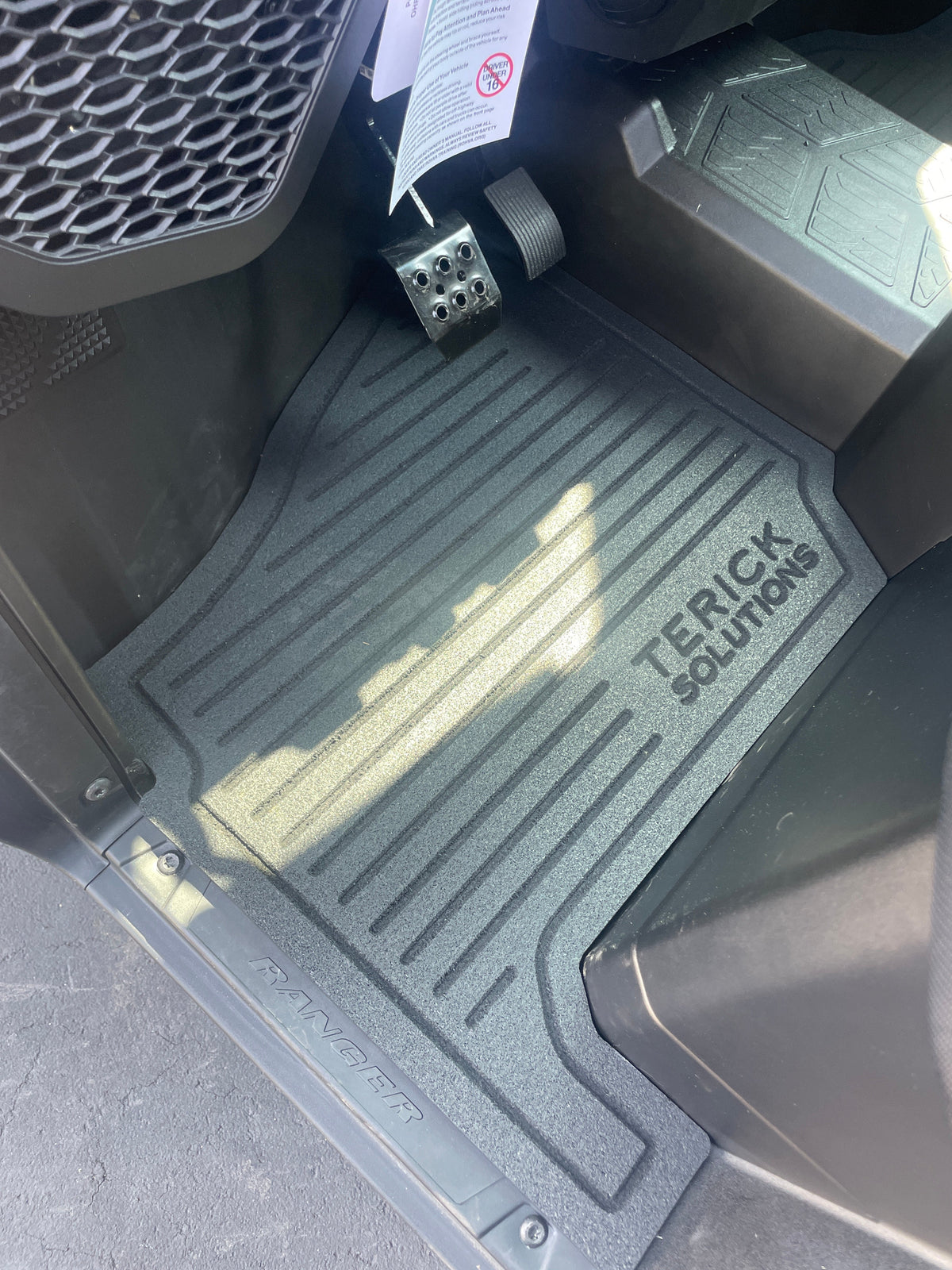 Polaris Ranger Base/EPS/Premium 1000 Rubber Floor Mats (NON XP MODELS) - UTV Rubber floor mats