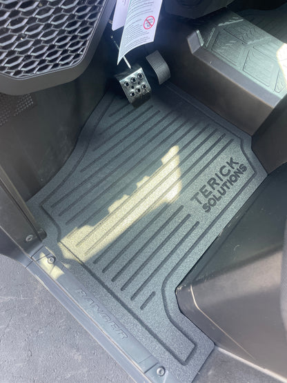 Polaris Ranger Base/EPS/Premium 1000 Rubber Floor Mats (NON XP MODELS) - UTV Rubber floor mats