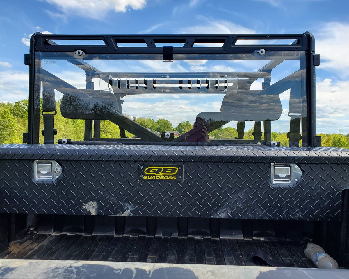 Polaris Ranger Crew 1000 - 1 Pc Lexan Back Panel w/Vent Option - Windshields