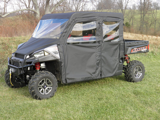 Polaris Ranger Crew 1000 - Full Cab Enclosure w/Vinyl Windshield - Full Cab Enclosure