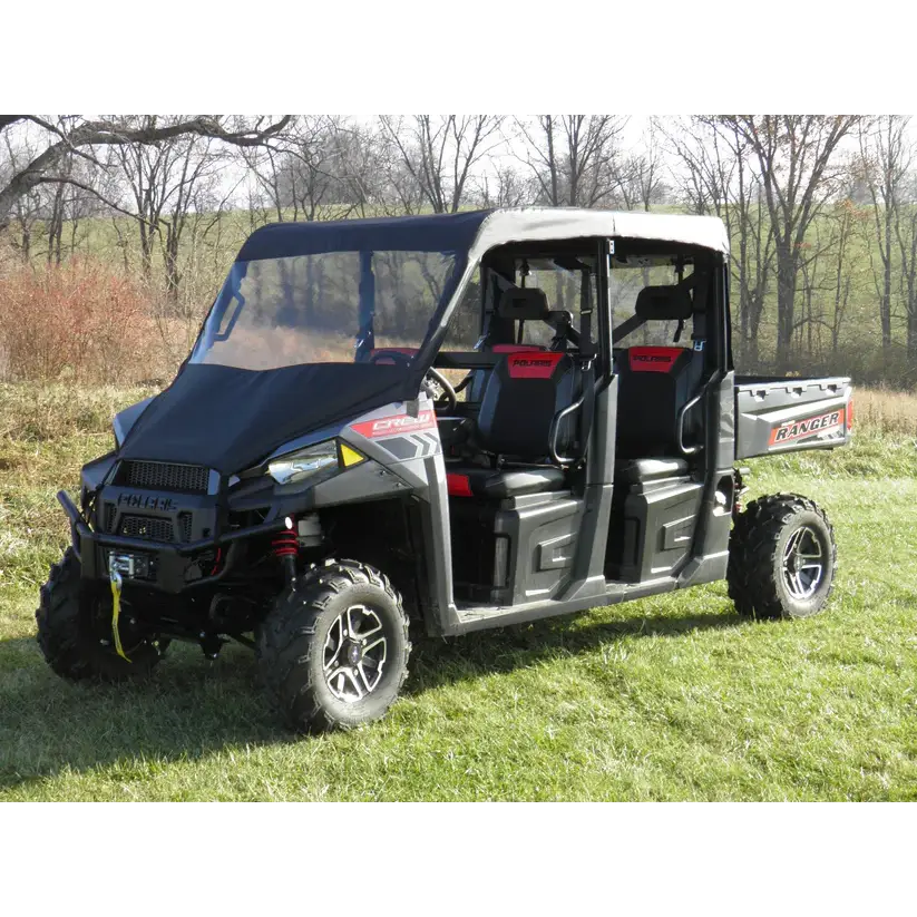 Polaris Ranger Crew 1000 - Vinyl Windshield/Top/Rear Combo