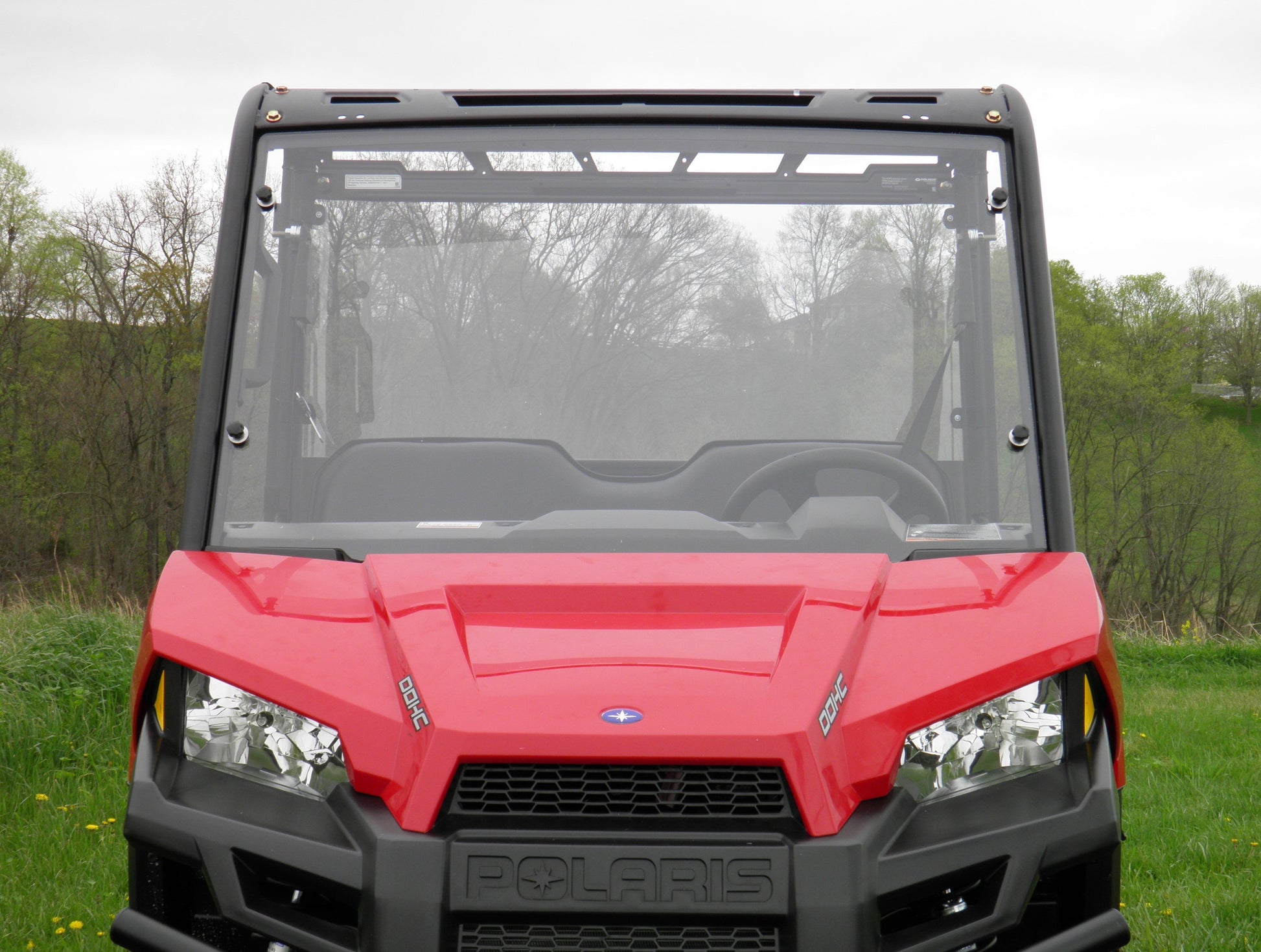 Polaris Ranger Crew 570 Mid Size - 4 Passenger - 1 Pc Scratch-Resistant Windshield - Windshields