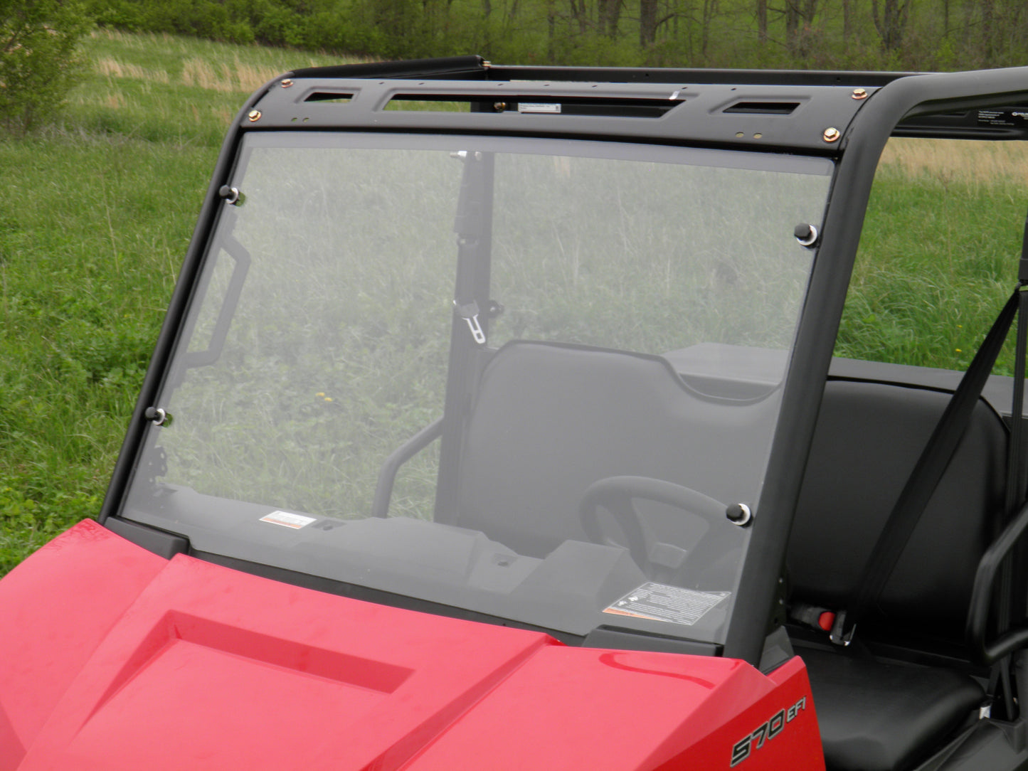 Polaris Ranger Crew 570 Mid Size - 4 Passenger - 1 Pc Scratch-Resistant Windshield - Windshields