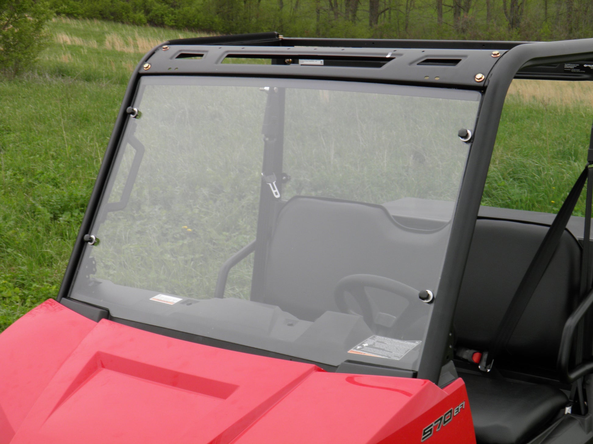 Polaris Ranger Crew 570 Mid Size - 4 Passenger - 1 Pc Scratch-Resistant Windshield - Windshields