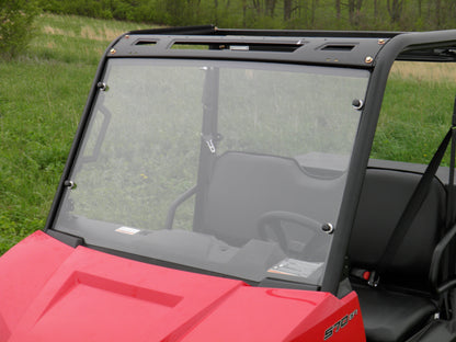 Polaris Ranger Crew 570 Mid Size - 4 Passenger - 1 Pc Scratch-Resistant Windshield - Windshields