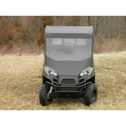 Polaris Ranger Crew 570 Mid Size - 4 Passenger - BLACK - Full Cab Enclosure with Vinyl Windshield
