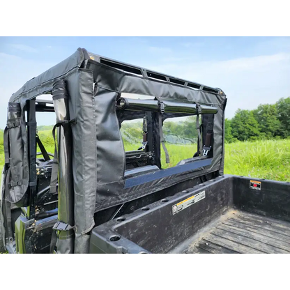 Polaris Ranger Crew 570 Mid Size - 4 Passenger - BLACK - Full Cab Enclosure for Hard Windshield