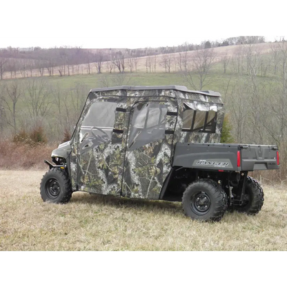 Polaris Ranger Crew 570 Mid Size - 4 Passenger - CAMO Full Cab Enclosure for Hard Windshield
